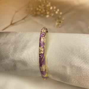 Mineli Kelepçe Bilezik - Mor